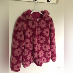 PacSun floral Sherpa jacket